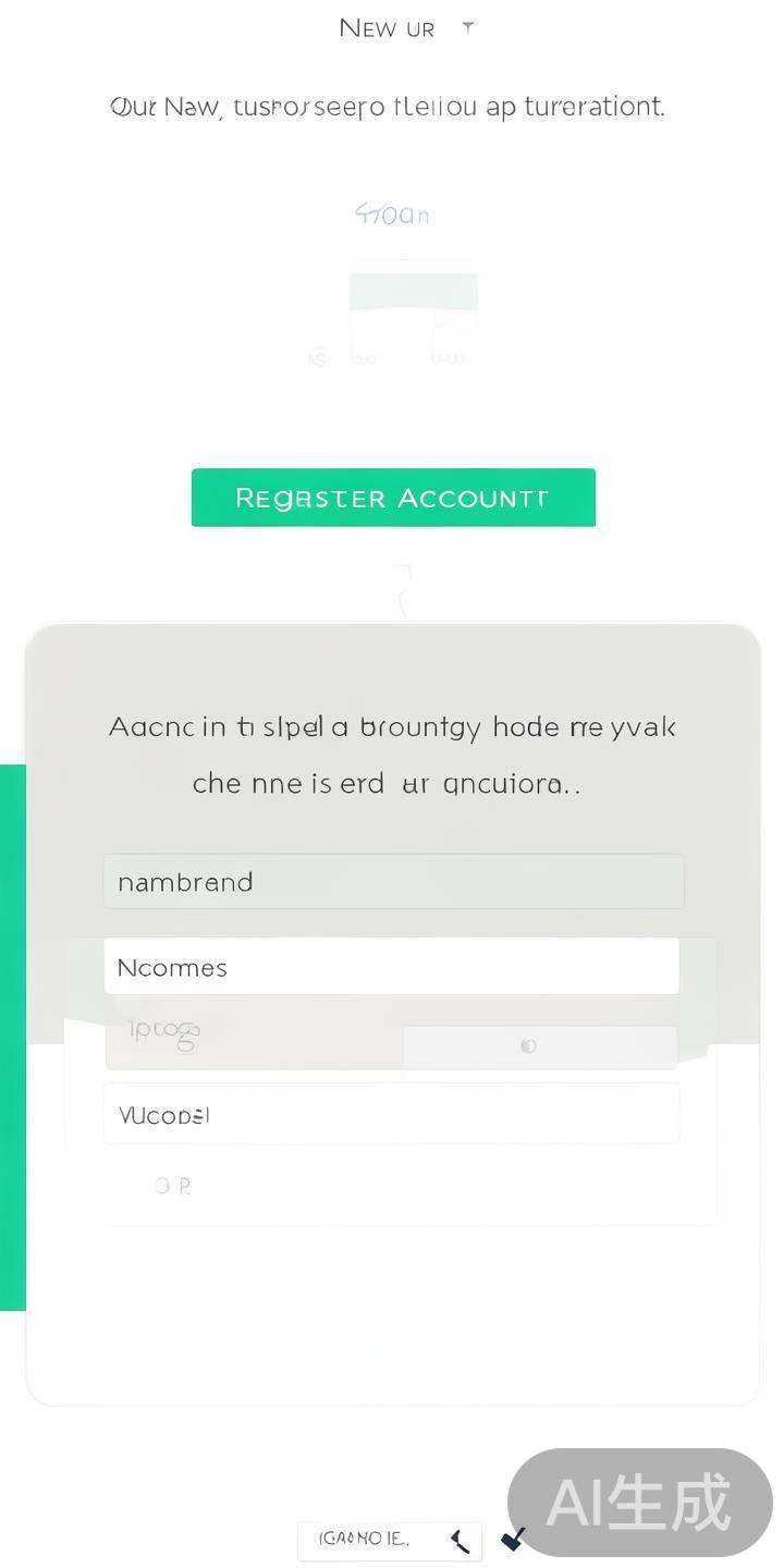 若为首次使用，需点击“注册账号”按钮，填写必要信息